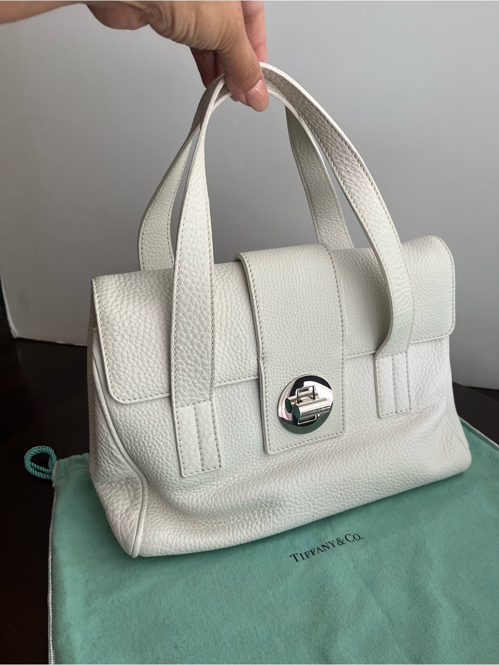 Tiffany & Co. Manhattan Grain Leather Satchel